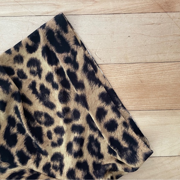 Norma Kamali Leopard Print T-Shirt Dress - Sz S (36) - Picture 8 of 14